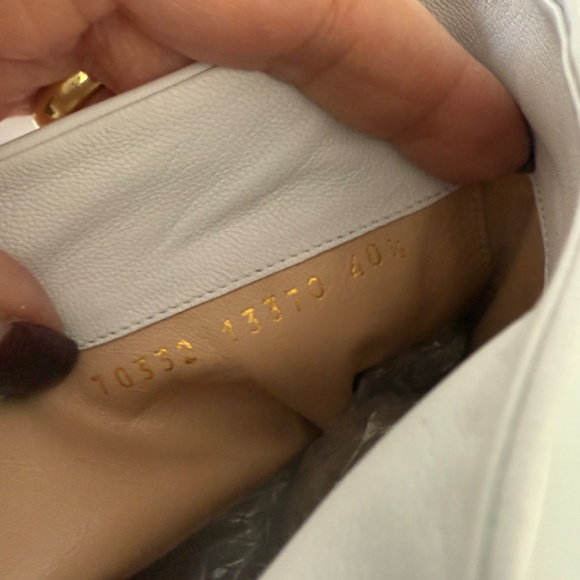 Gianvito Rossi White Slouchy Leather Ankle Boots - Picture 8 of 8